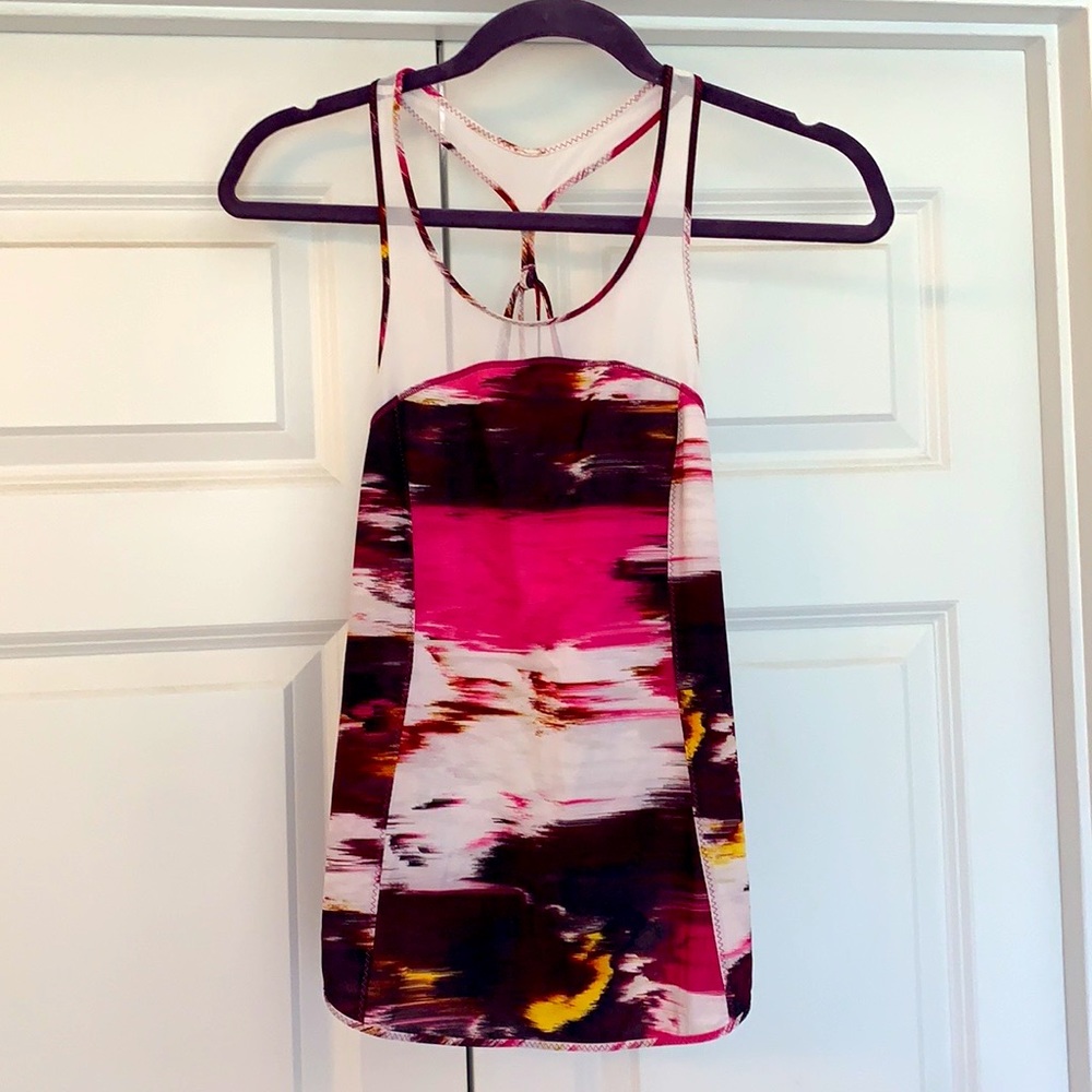 Lululemon 5 mile singlet, pigment wind 6